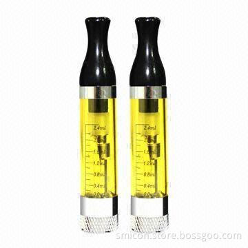 T2 Atomizers, 2.4mL Capacity with Short Wick and Replacement, Various Color